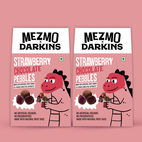 STRAWBERRY CHOCOLATE PEBBLES (2 Boxes of Pebbles)