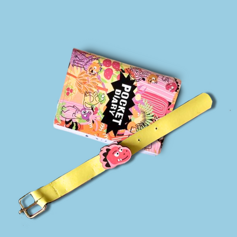 Special Mezmo yellow gift box with a blob